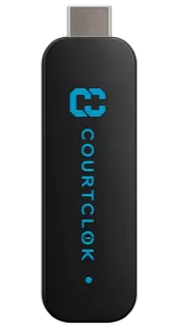 The CourtClok streaming stick